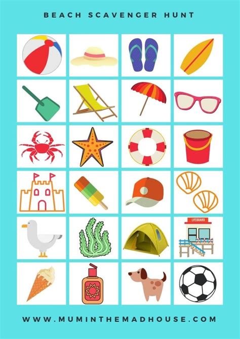 beach spy eye|Free Printable Beach Scavenger Hunt or Beach Eye Spy.